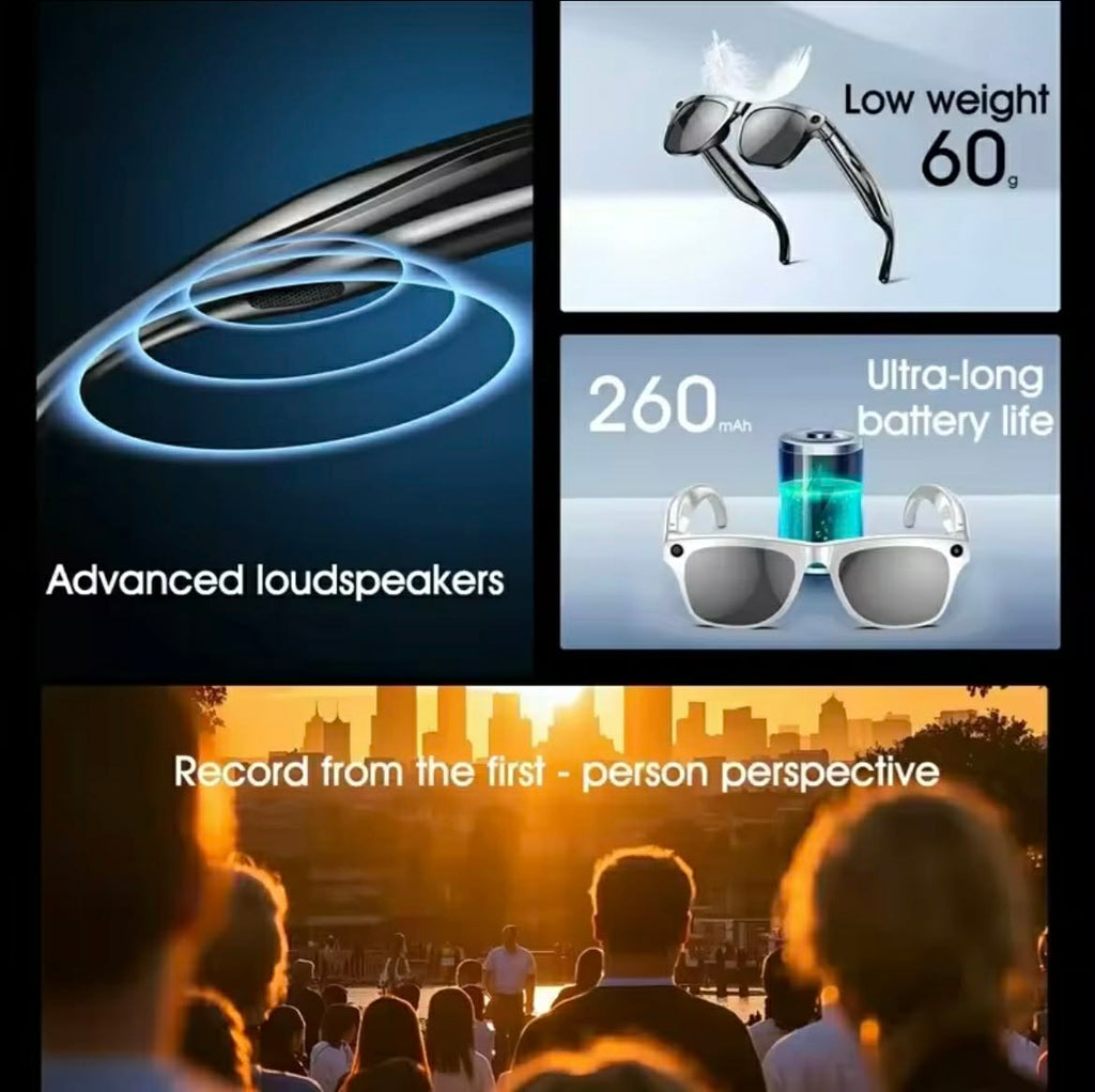 AI Glasses Pro — Smart 8K Camera Glasses with Real-Time AI
