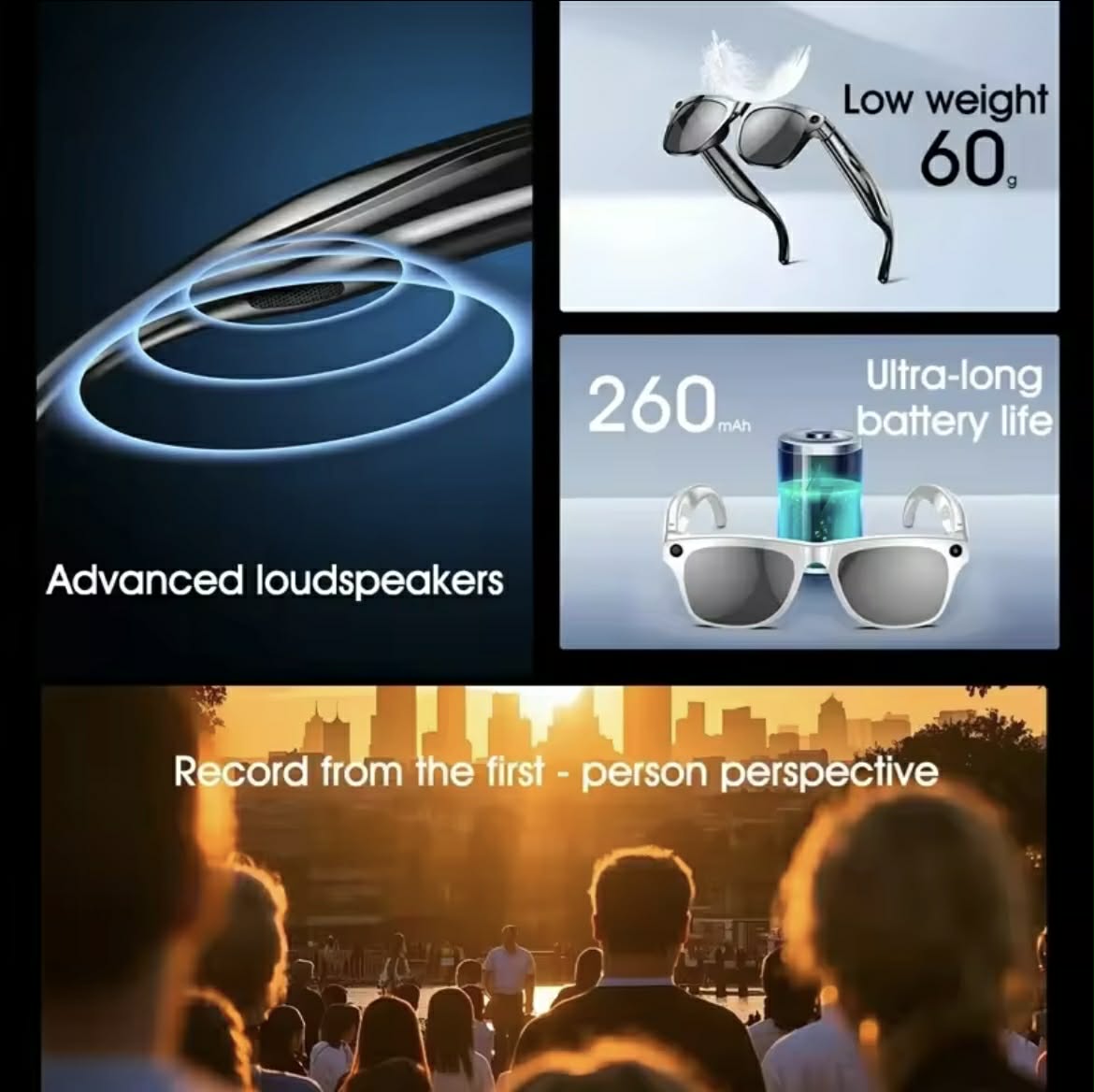 AI Glasses Pro — Smart 8K Camera Glasses with Real-Time AI