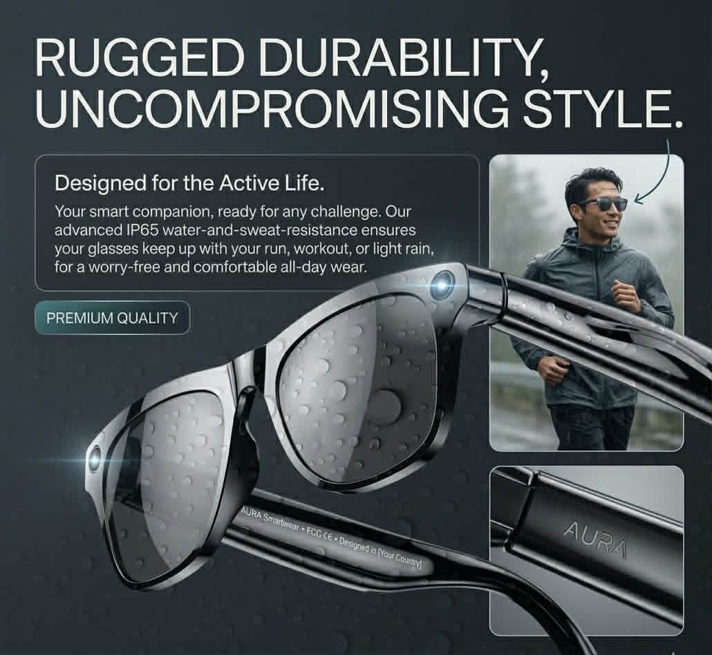 AI Glasses Pro — Smart 8K Camera Glasses with Real-Time AI
