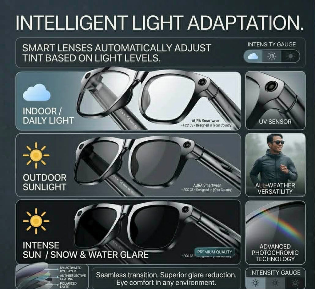 AI Glasses Pro — Smart 8K Camera Glasses with Real-Time AI
